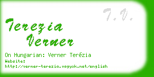 terezia verner business card