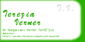 terezia verner business card